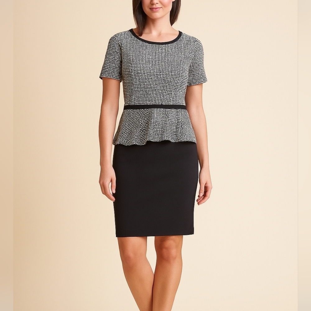 Enfocus Studio Peplum Sheath Dress